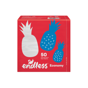 χαρτοπετσετες - χαρτικα - Endless Economy Λευκή 50φ Χαρτοπετσέτες